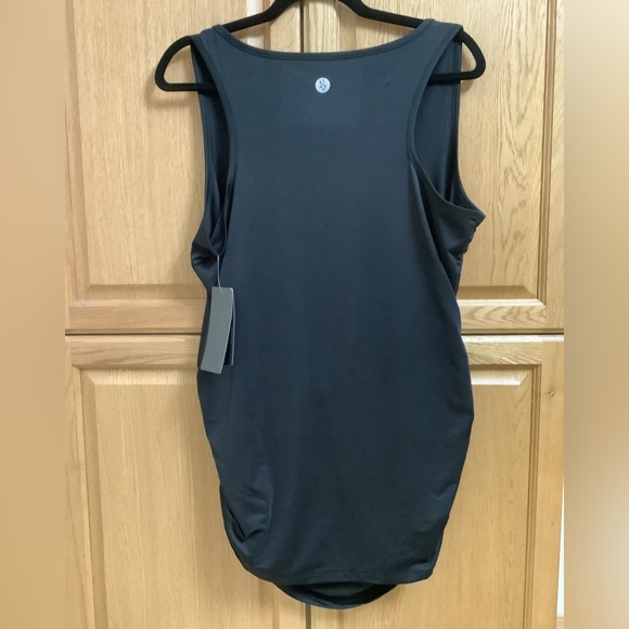 🍉 Torrid plus size maternity active tank, ruching on the sides, 1X, NWT, black - Picture 8 of 16